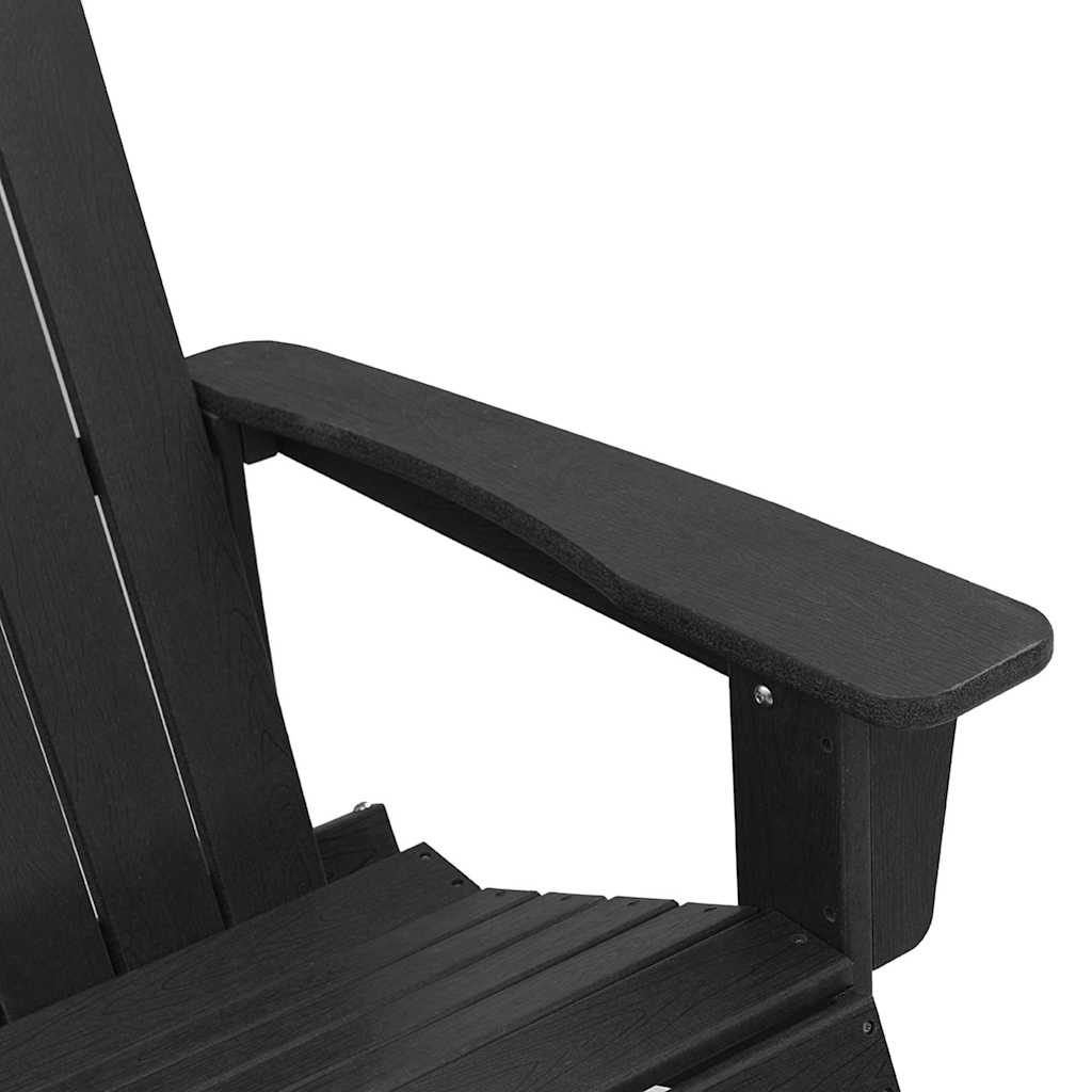 Adirondack ljuljačka Crna 92 x 73,5 x 92 cm HDPE