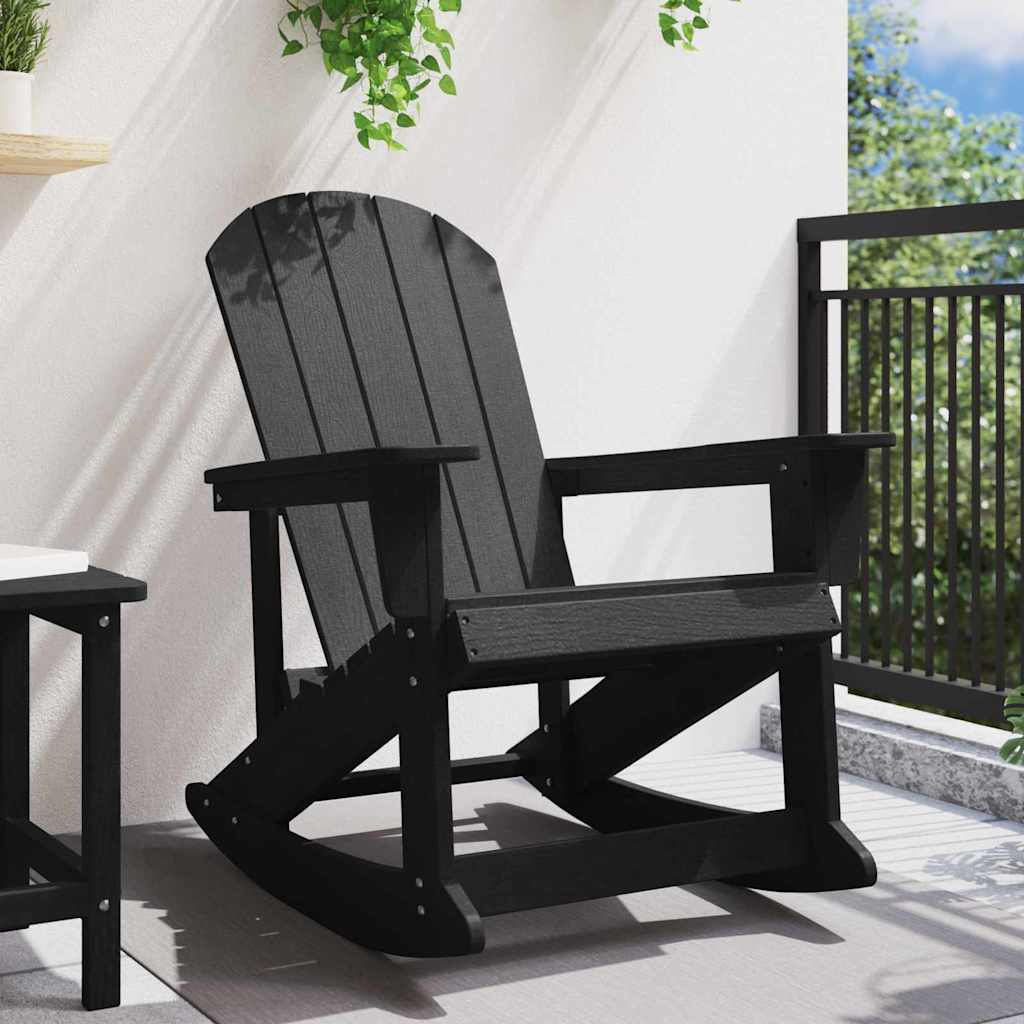 Adirondack ljuljačka Crna 92 x 73,5 x 92 cm HDPE