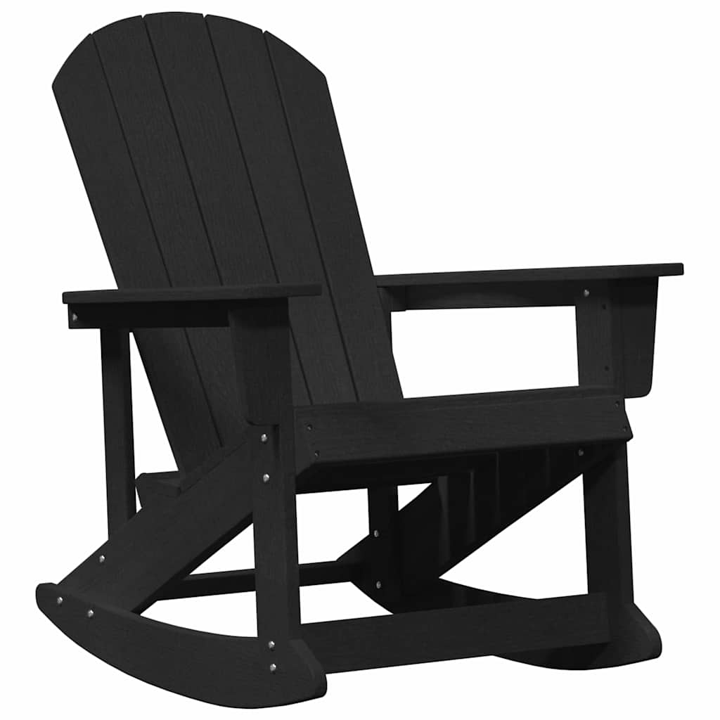 Adirondack ljuljačka Crna 92 x 73,5 x 92 cm HDPE