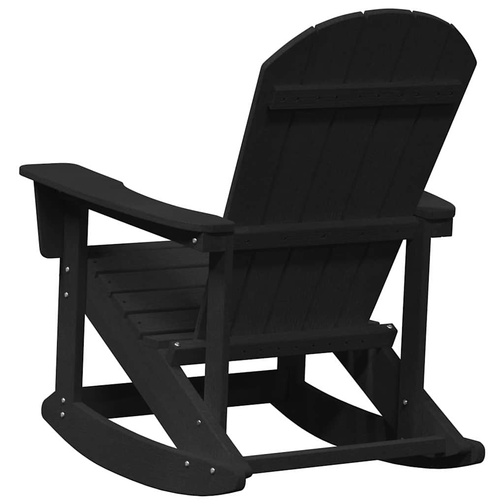Adirondack ljuljačka Crna 92 x 73,5 x 92 cm HDPE