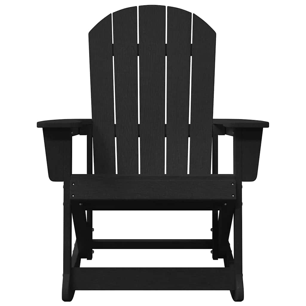 Adirondack ljuljačka Crna 92 x 73,5 x 92 cm HDPE
