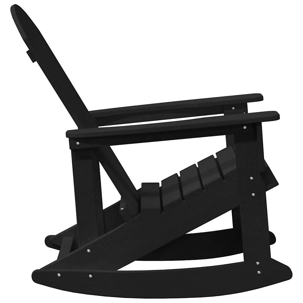Adirondack ljuljačka Crna 92 x 73,5 x 92 cm HDPE