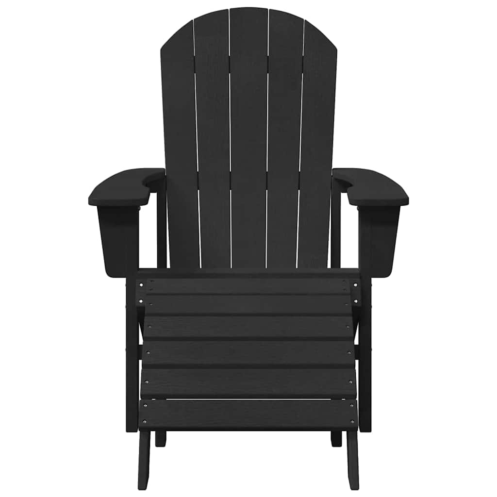 Adirondack stolica Crna 82 x 74 x 92 cm HDPE
