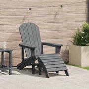 Adirondack stolica Svijetlo siva 82 x 74 x 92 cm HDPE