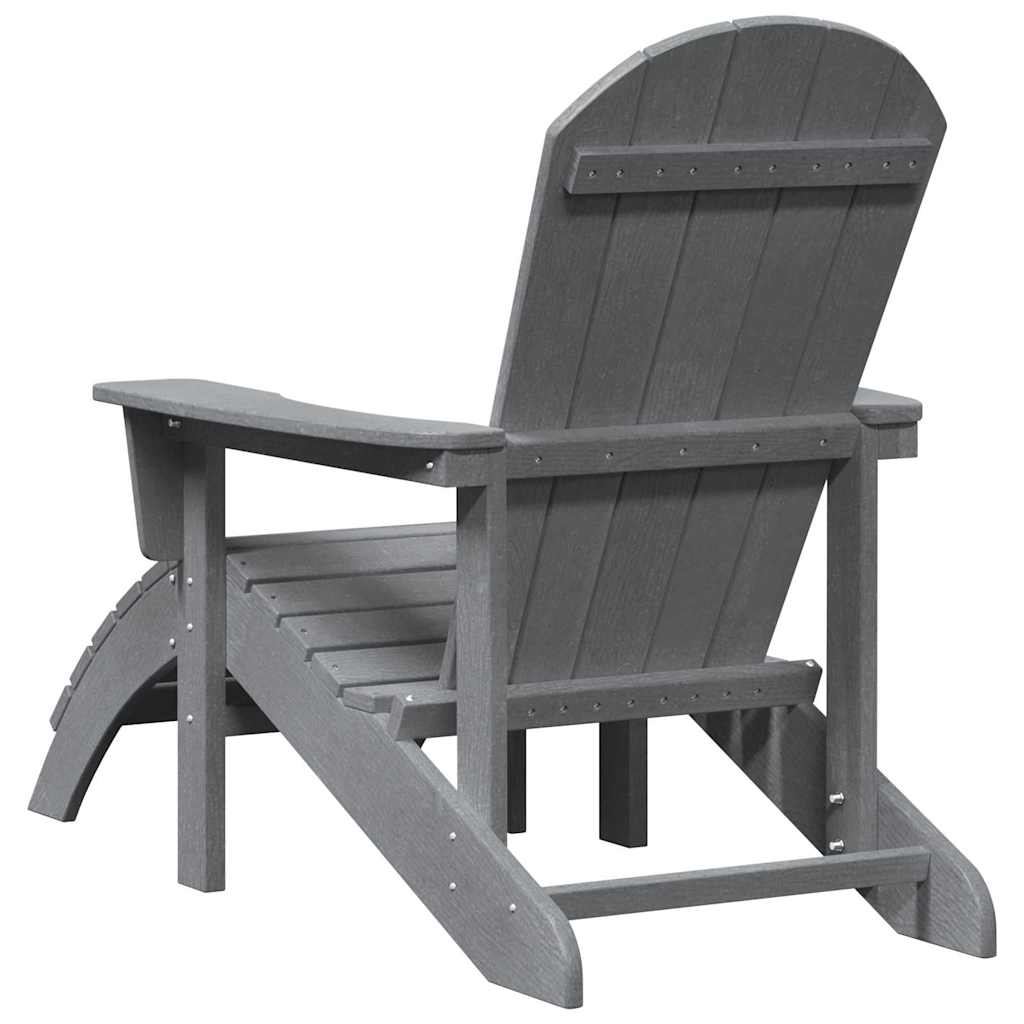 Adirondack stolica Svijetlo siva 82 x 74 x 92 cm HDPE