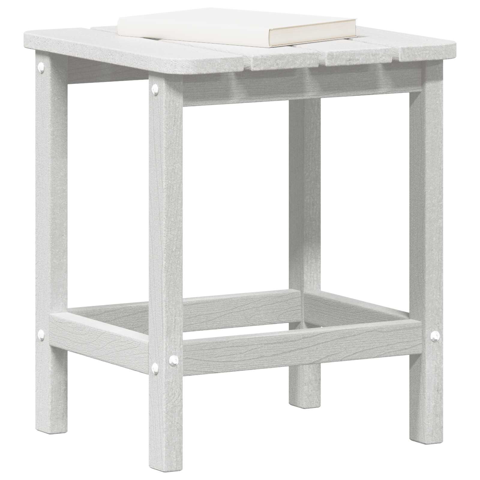 Bocni stol Bijelo 38 x 38 x 46 cm Polietilen