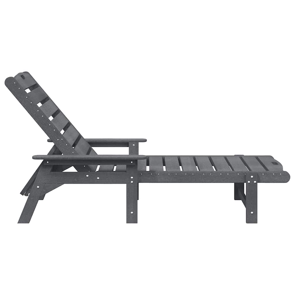Ležaljka Svijetlo siva 195,5 x 53 x 98,5 cm HDPE