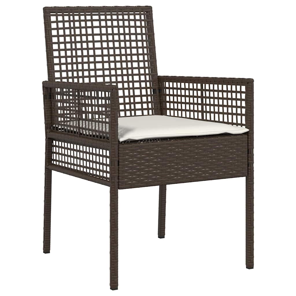 Bistro set za vrt 3 pcs Smeđa poliratan