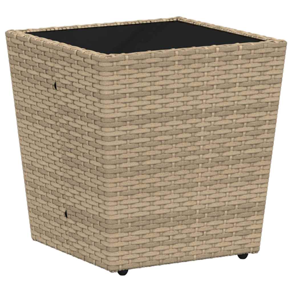 Bistro set za vrt 3 pcs Bež poliratan
