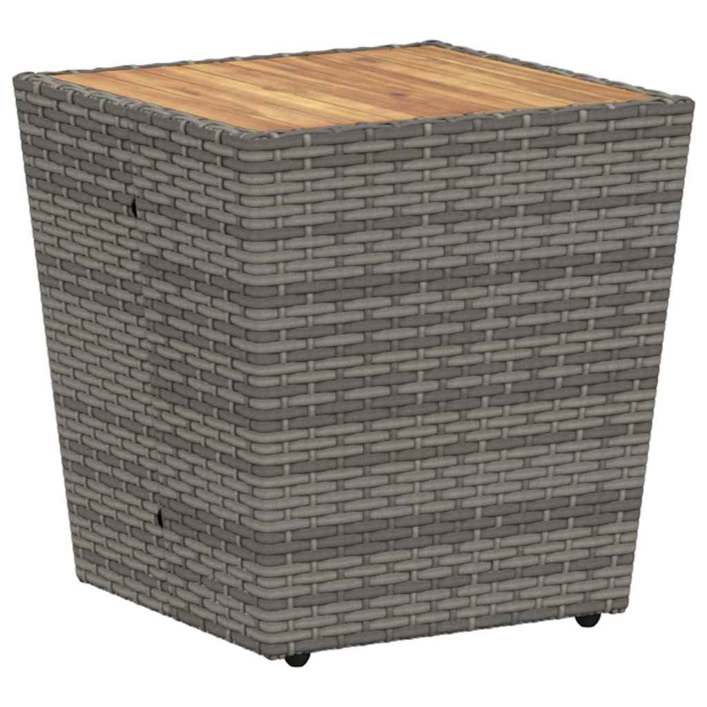 Bistro set za vrt 3 pcs Siva poliratan