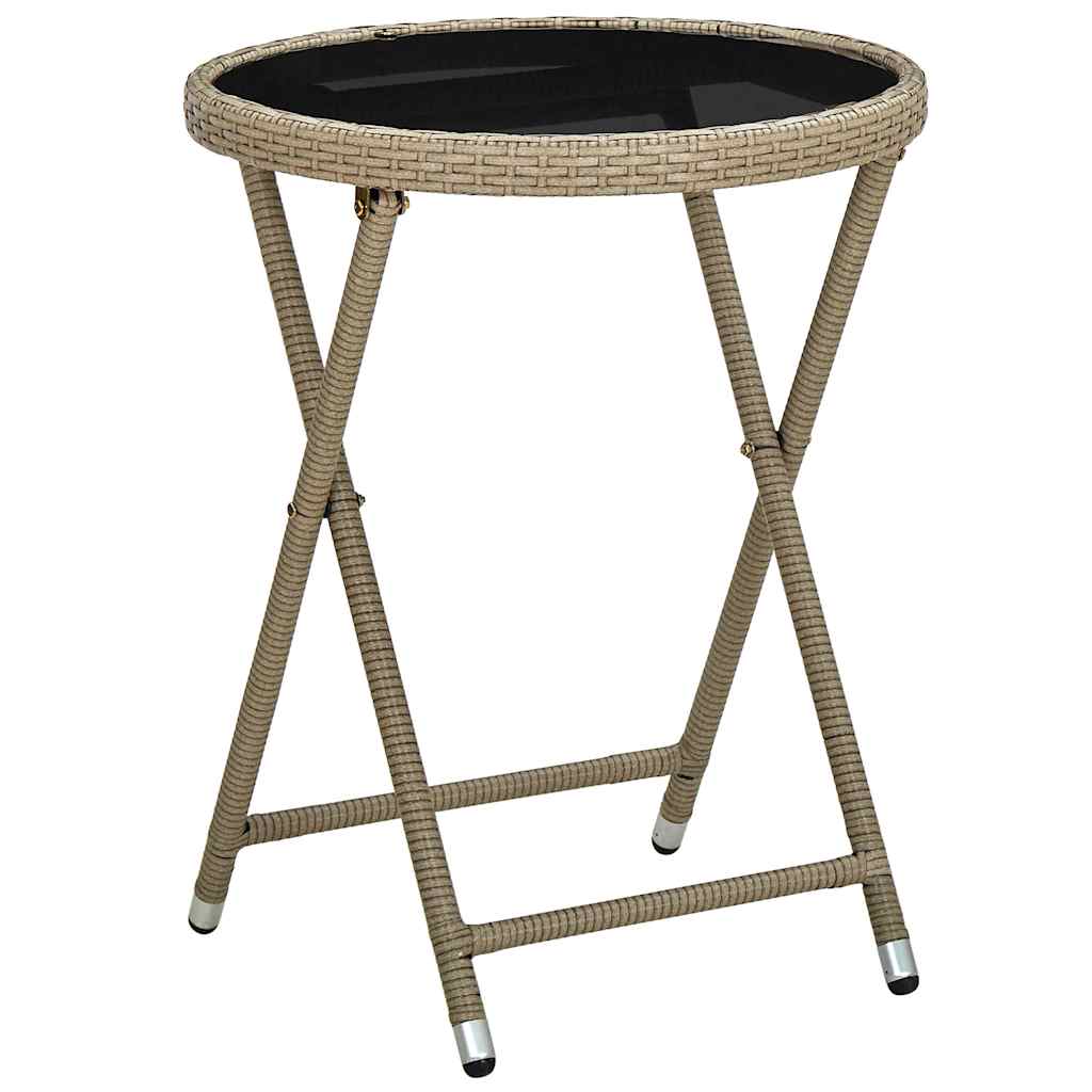 Bistro set za vrt 3 pcs Bež poliratan