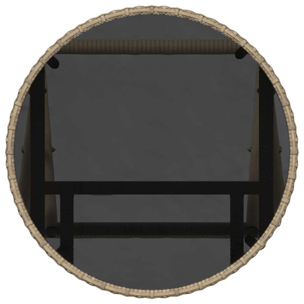 Bistro set za vrt 3 pcs Bež poliratan