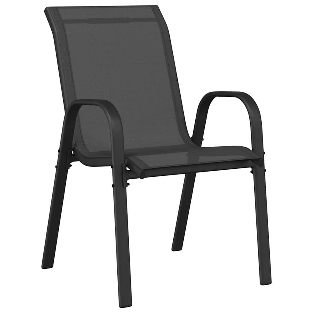 Bistro set za vrt 3 pcs Crna Čelik