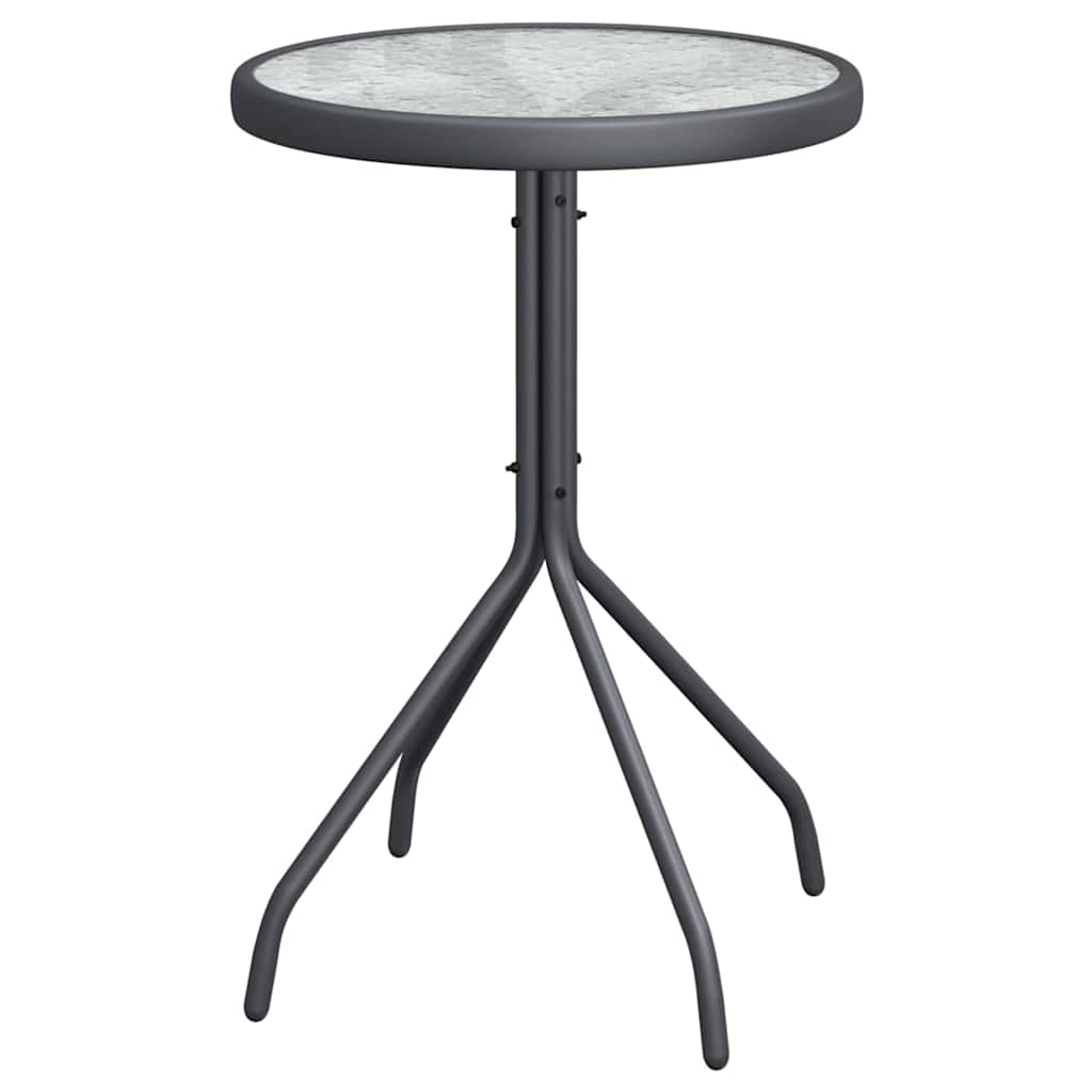 Bistro set za vrt 3 pcs Siva Čelik