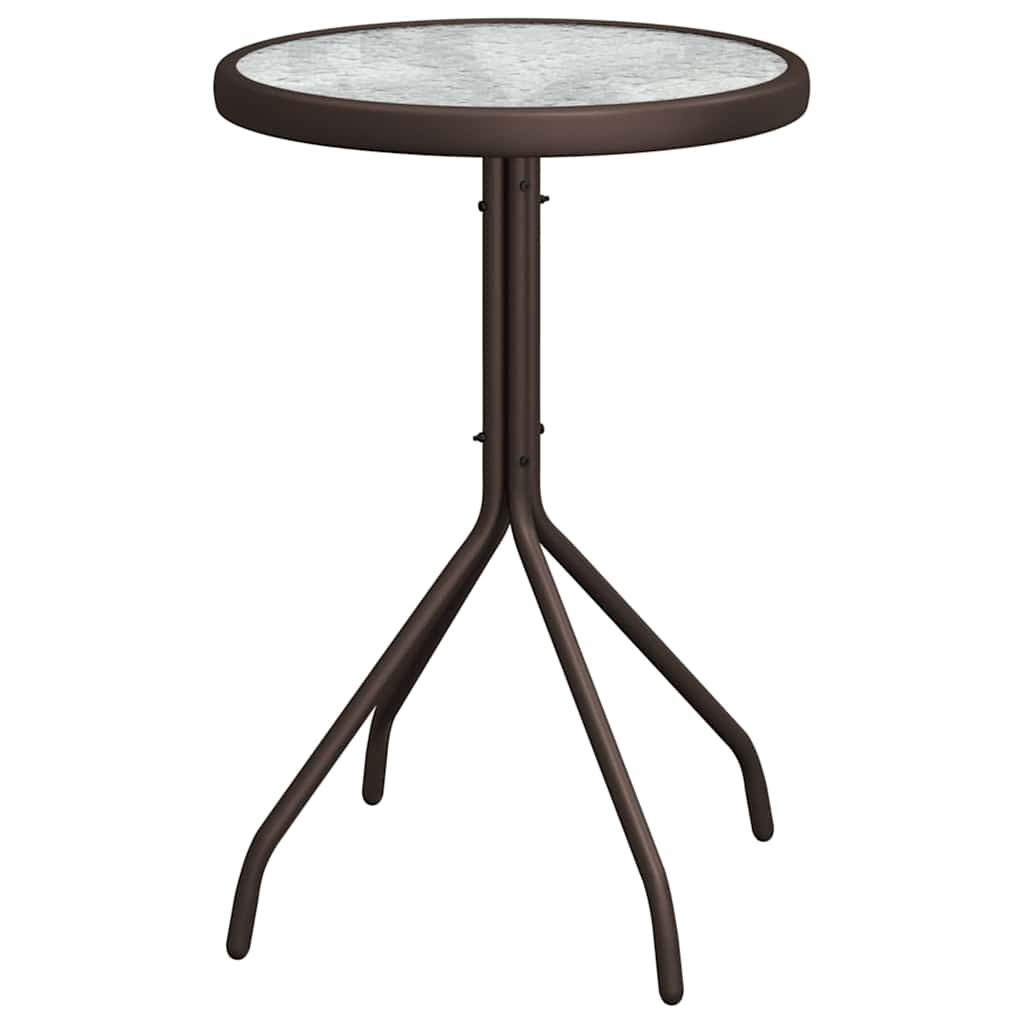 Bistro set za vrt 3 pcs Smeđa Čelik