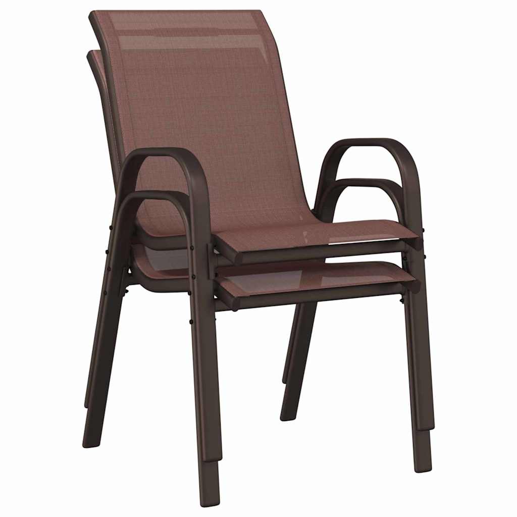 Bistro set za vrt 3 pcs Smeđa Čelik