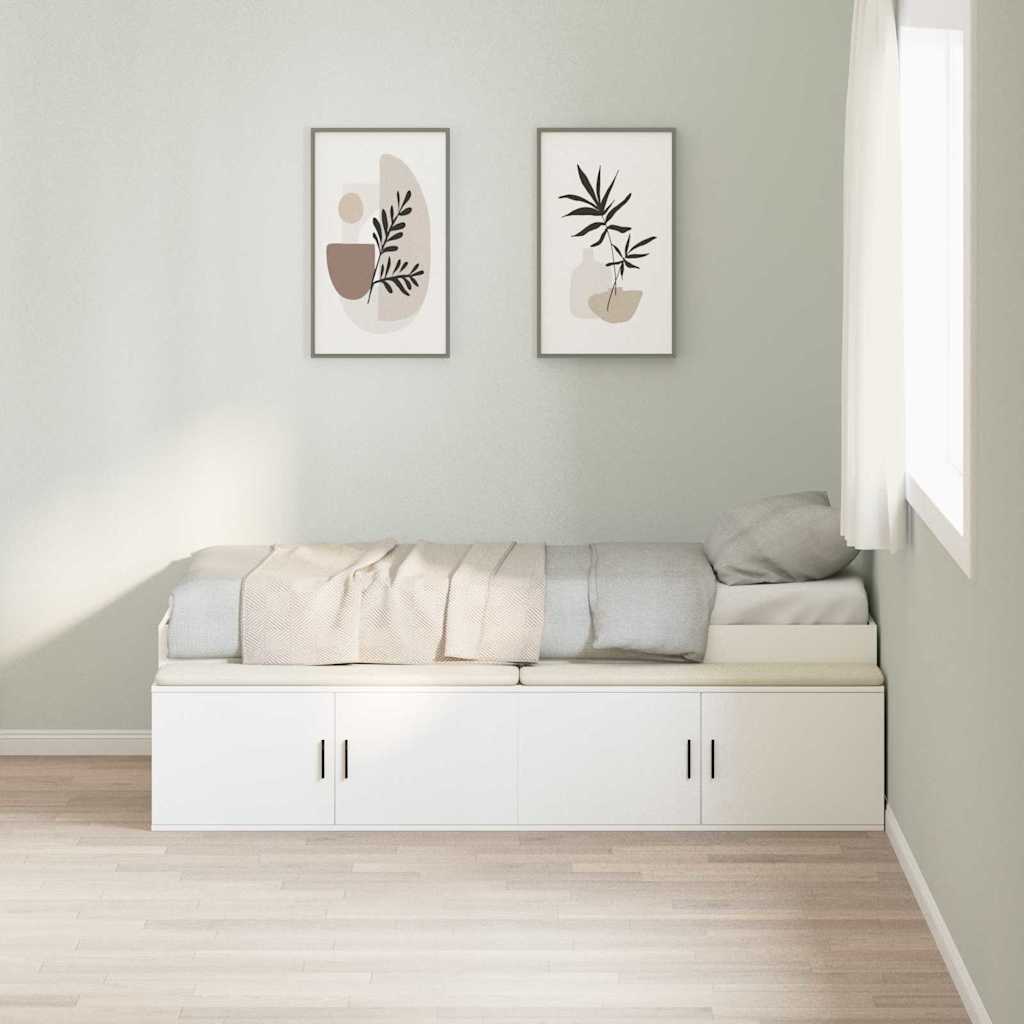 Krevetna konstrukcija Bijelo 80 x 200 cm Konstruirano drvo
