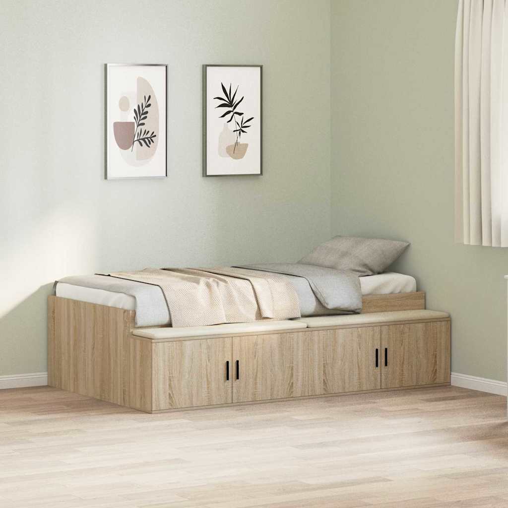 Krevetna konstrukcija s ladicama Sonoma hrast 80 x 200 cm