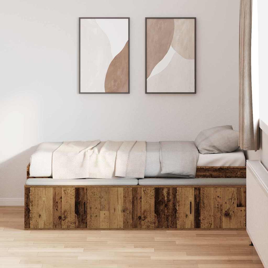 Krevetna konstrukcija Staro drvo 70 x 190 cm Konstruirano drvo