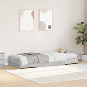 Krevetna konstrukcija Siva Sonoma 90 x 200 cm Konstruirano drvo