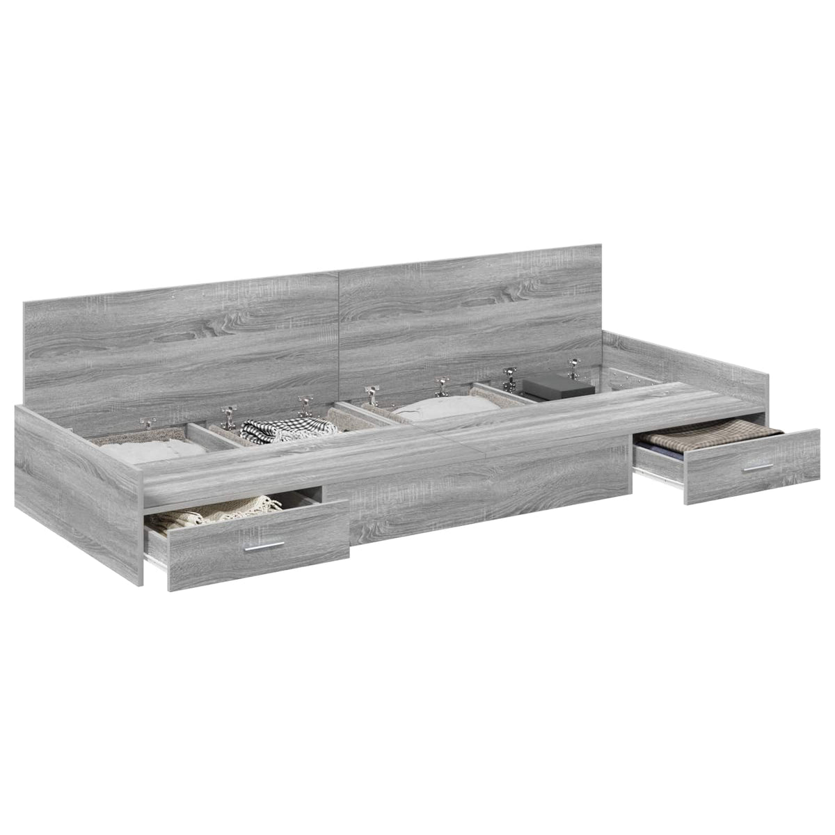 Krevetna konstrukcija Siva Sonoma 90 x 200 cm Konstruirano drvo
