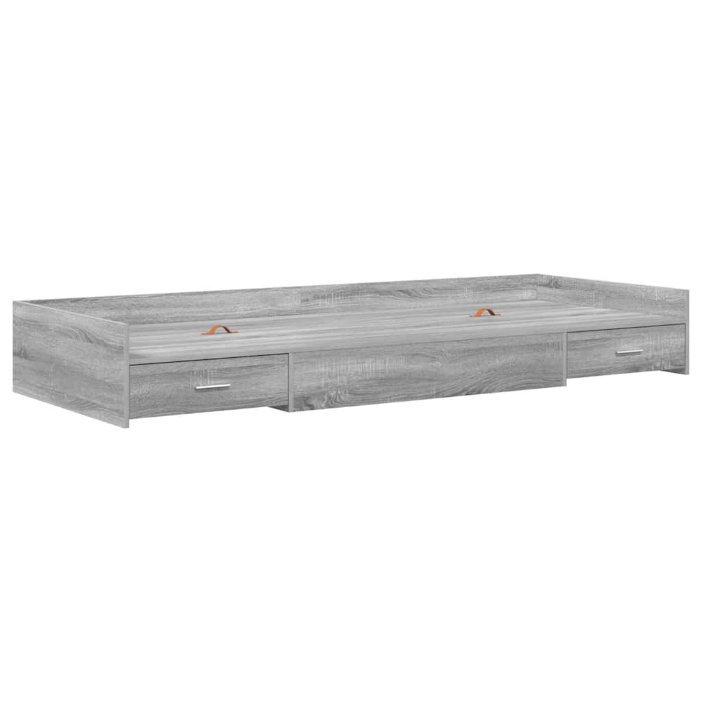 Krevetna konstrukcija Siva Sonoma 90 x 200 cm Konstruirano drvo