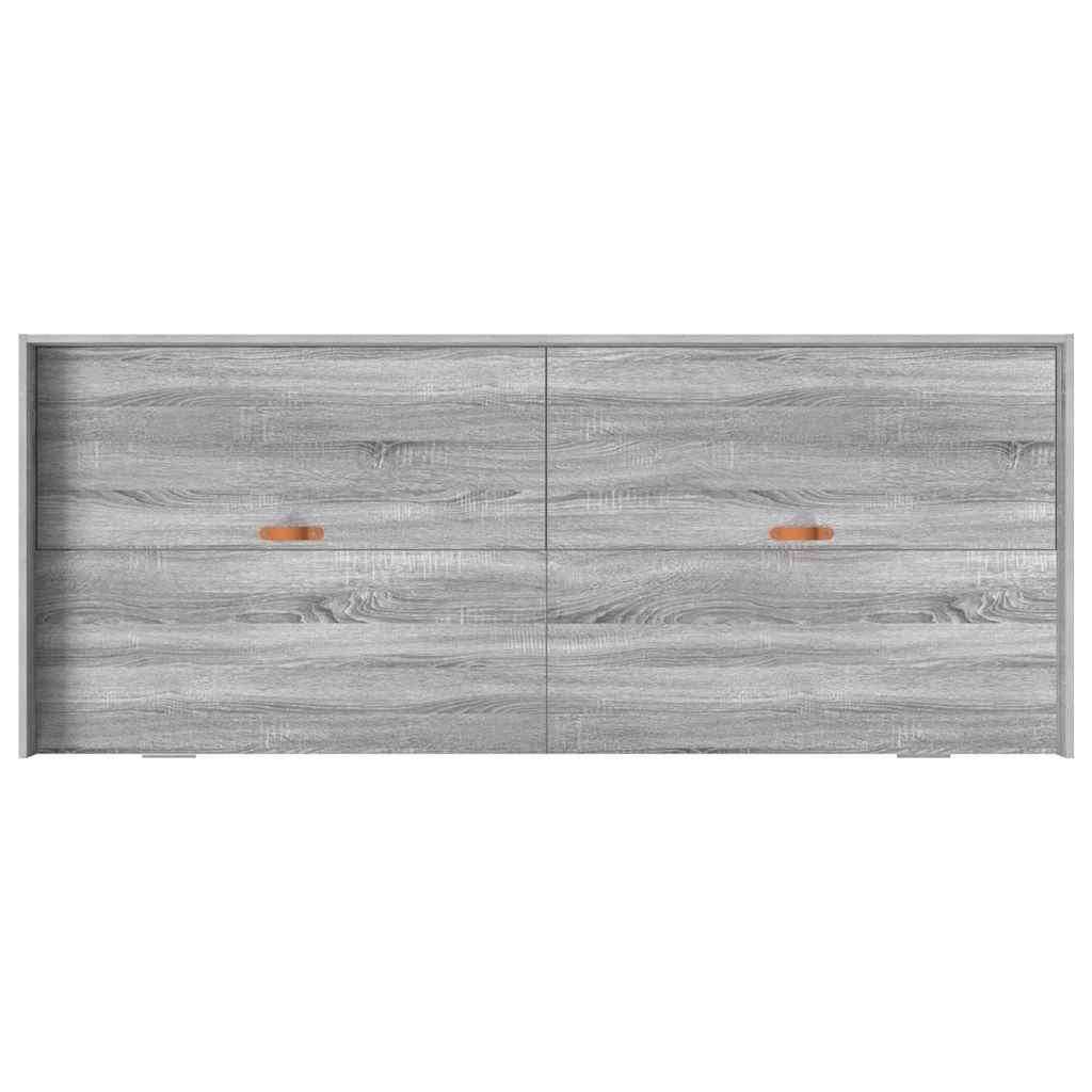 Krevetna konstrukcija Siva Sonoma 90 x 200 cm Konstruirano drvo