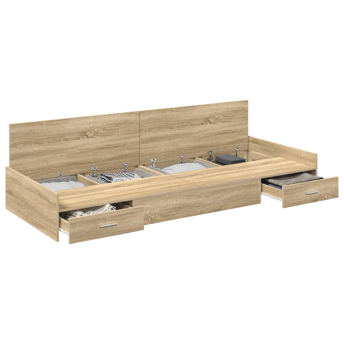 Krevetna konstrukcija s uzglavljem Sonoma hrast 80 x 200 cm