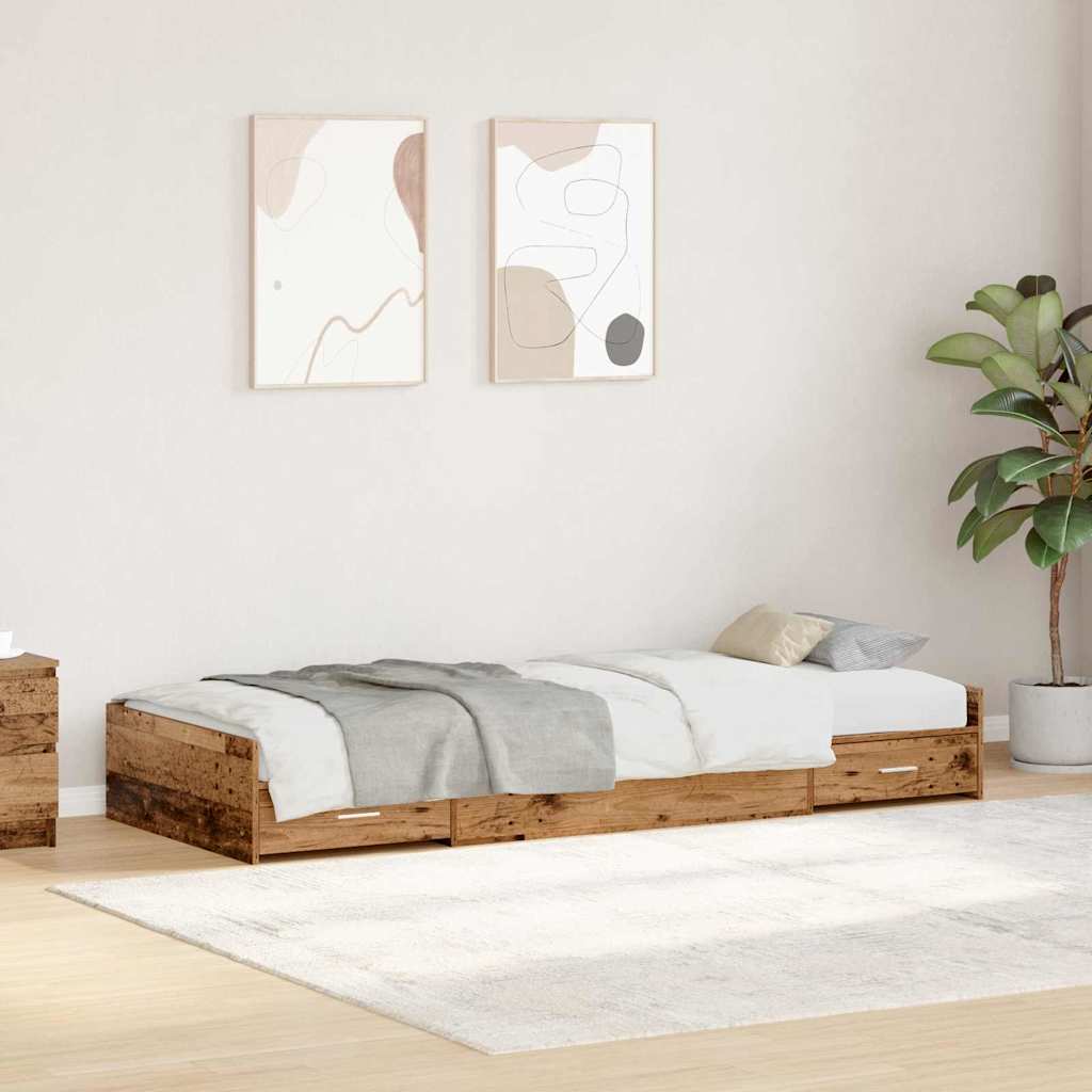 Krevetna konstrukcija Staro drvo 80 x 200 cm Konstruirano drvo