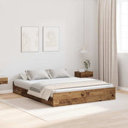 Krevet s ladicama Staro drvo 140 x 190 cm Konstruirano drvo