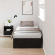 Krevet s ladicama Crni hrast 80 x 200 cm Konstruirano drvo