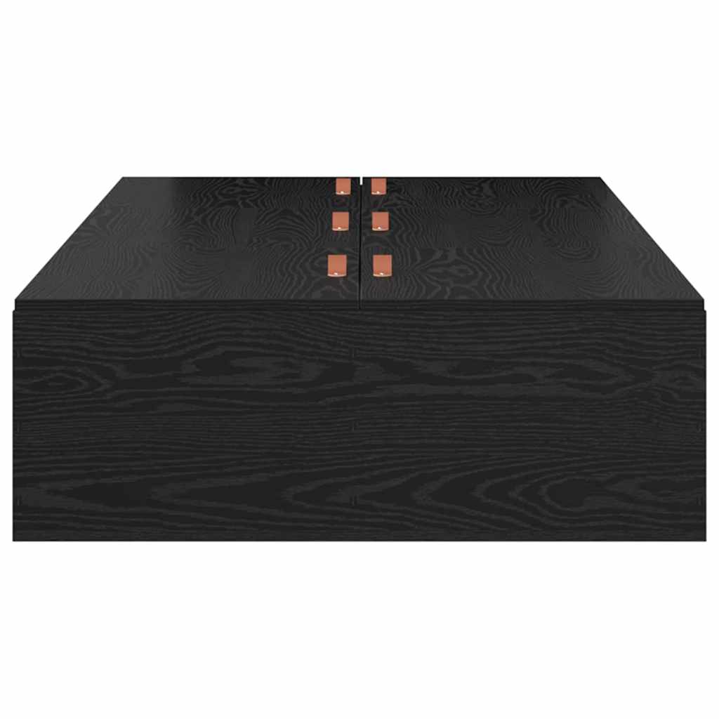 Krevet s ladicama Crni hrast 80 x 200 cm Konstruirano drvo