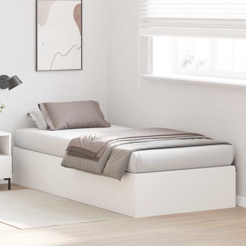 Krevet s ladicama Bijelo 90 x 200 cm Konstruirano drvo