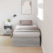 Krevet s ladicama Siva Sonoma 90 x 200 cm Konstruirano drvo