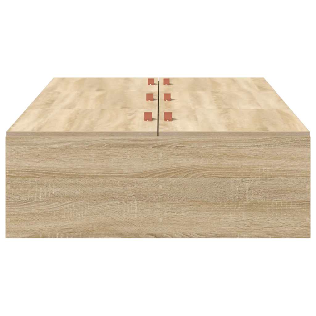 Krevet s ladicama Sonoma hrast 100 x 200 cm Konstruirano drvo