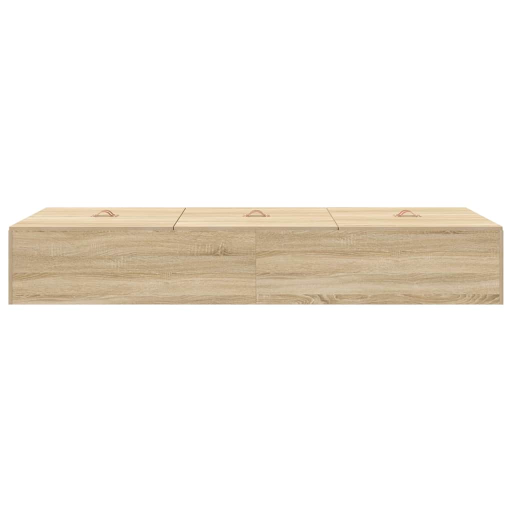 Krevet s ladicama Sonoma hrast 100 x 200 cm Konstruirano drvo