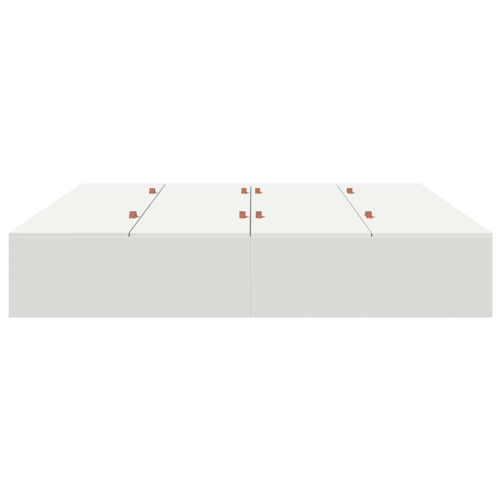Krevet s ladicama Bijelo 200 x 200 cm Konstruirano drvo