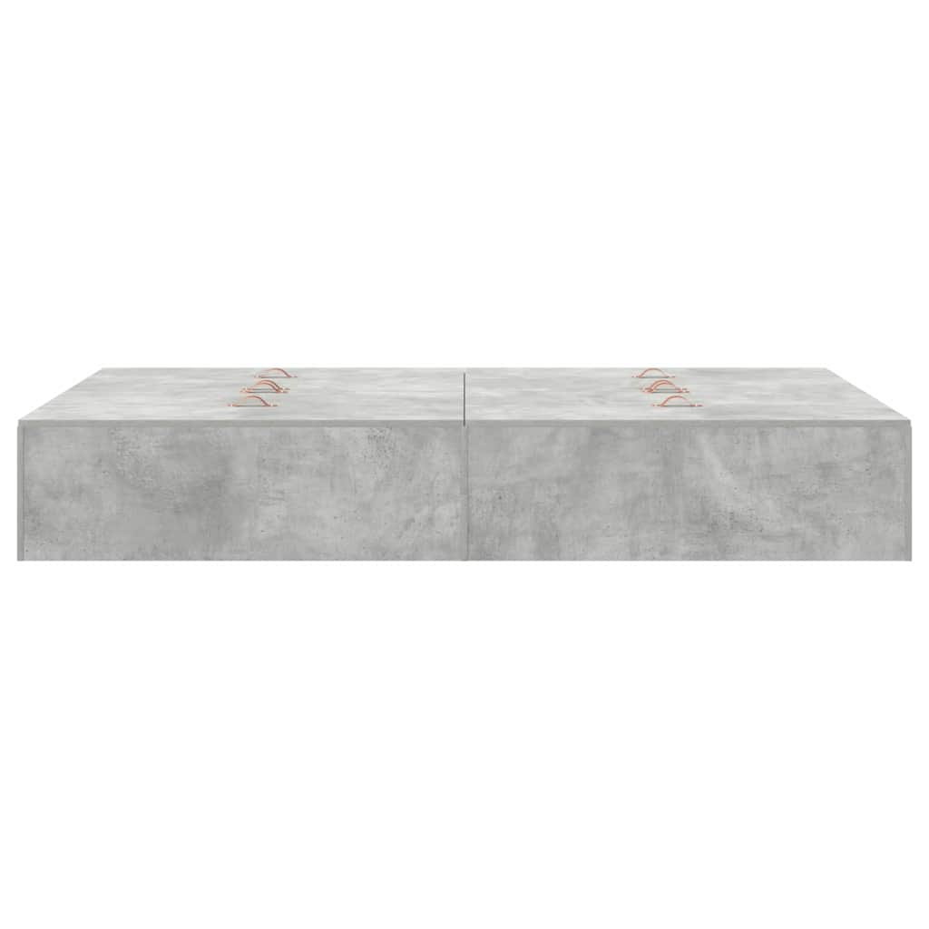 Krevet s ladicama Betonski sivi 120 x 200 cm Konstruirano drvo