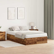 Krevet s ladicama Staro drvo 120 x 200 cm Konstruirano drvo