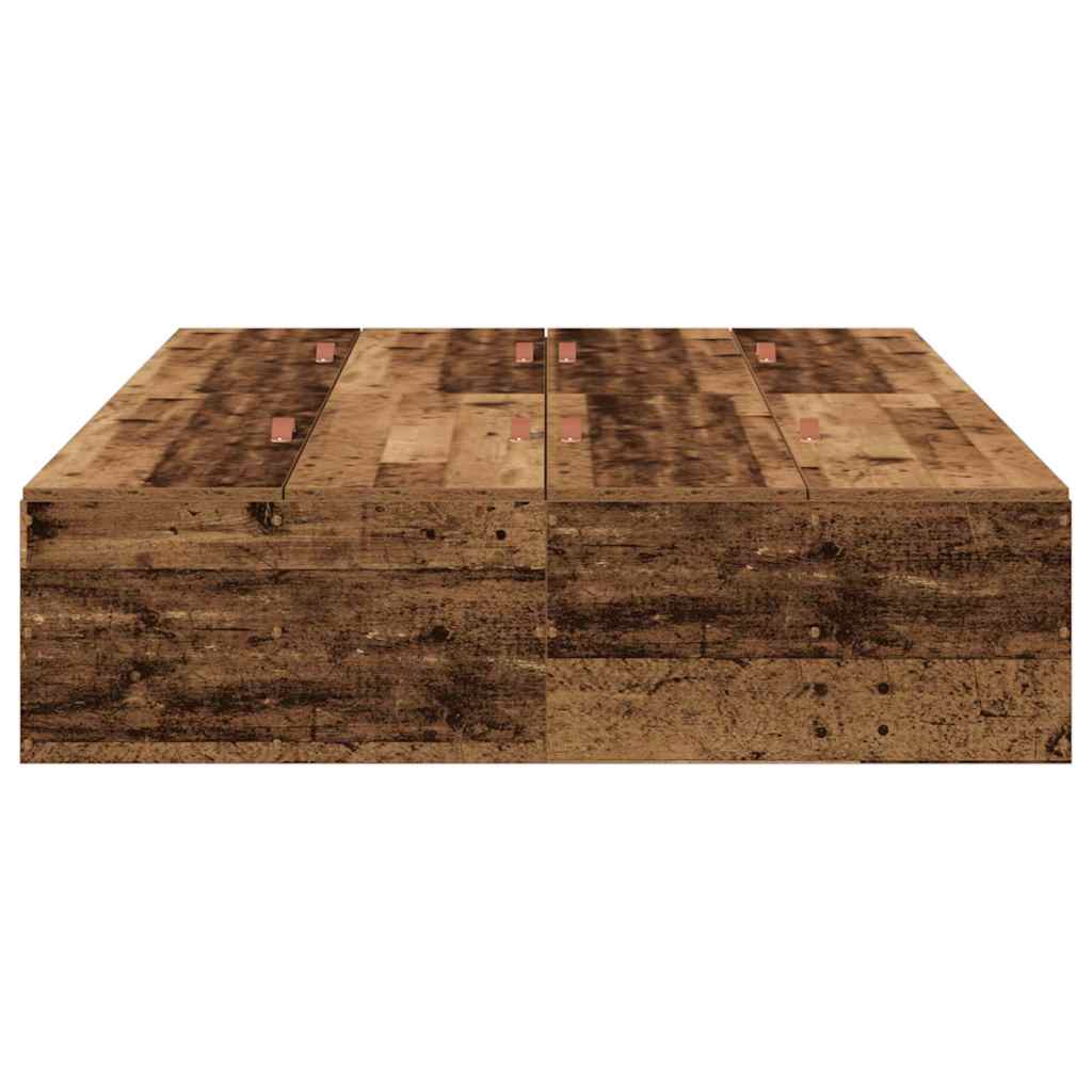 Krevet s ladicama Staro drvo 120 x 200 cm Konstruirano drvo