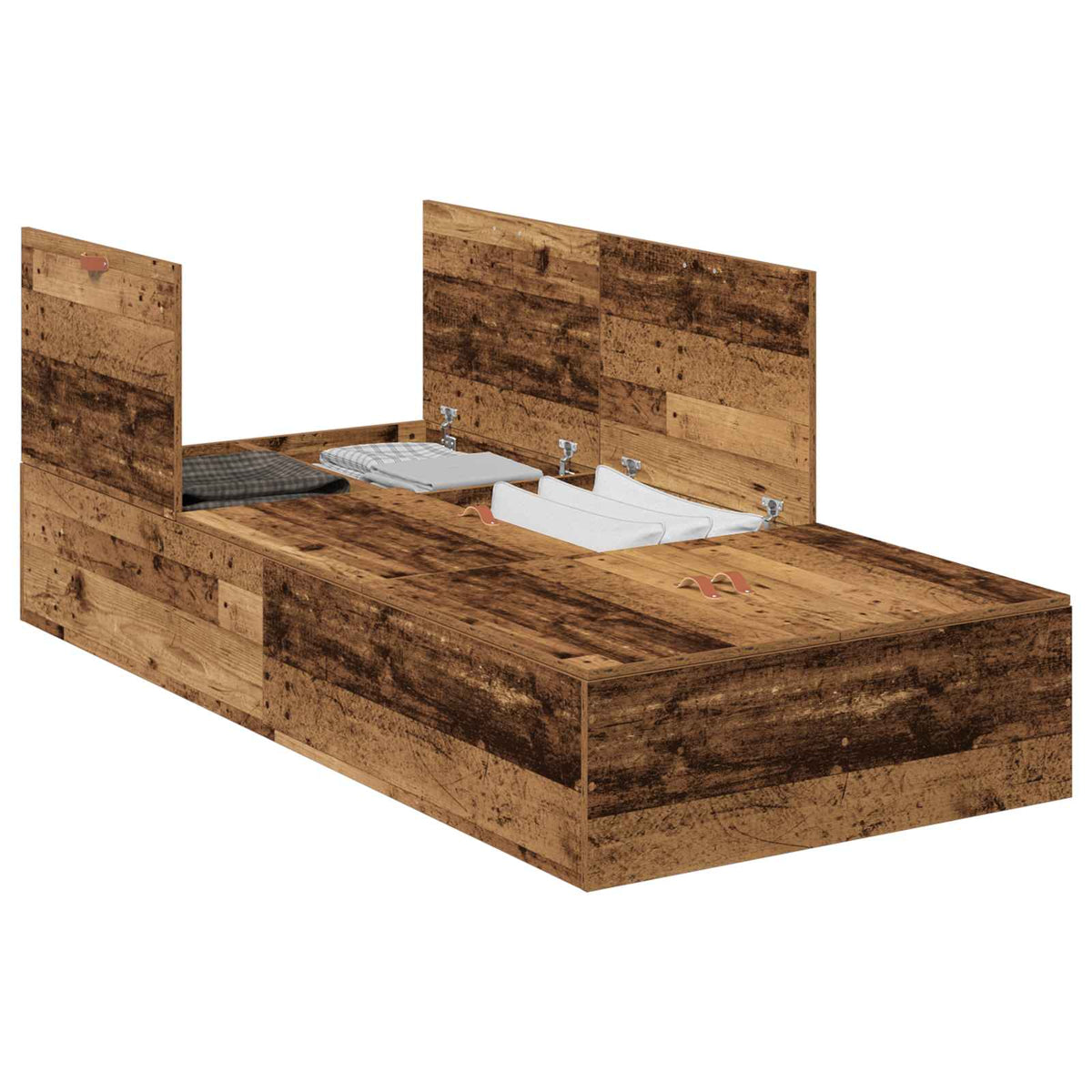 Krevet s ladicama Staro drvo 90 x 190 cm Konstruirano drvo