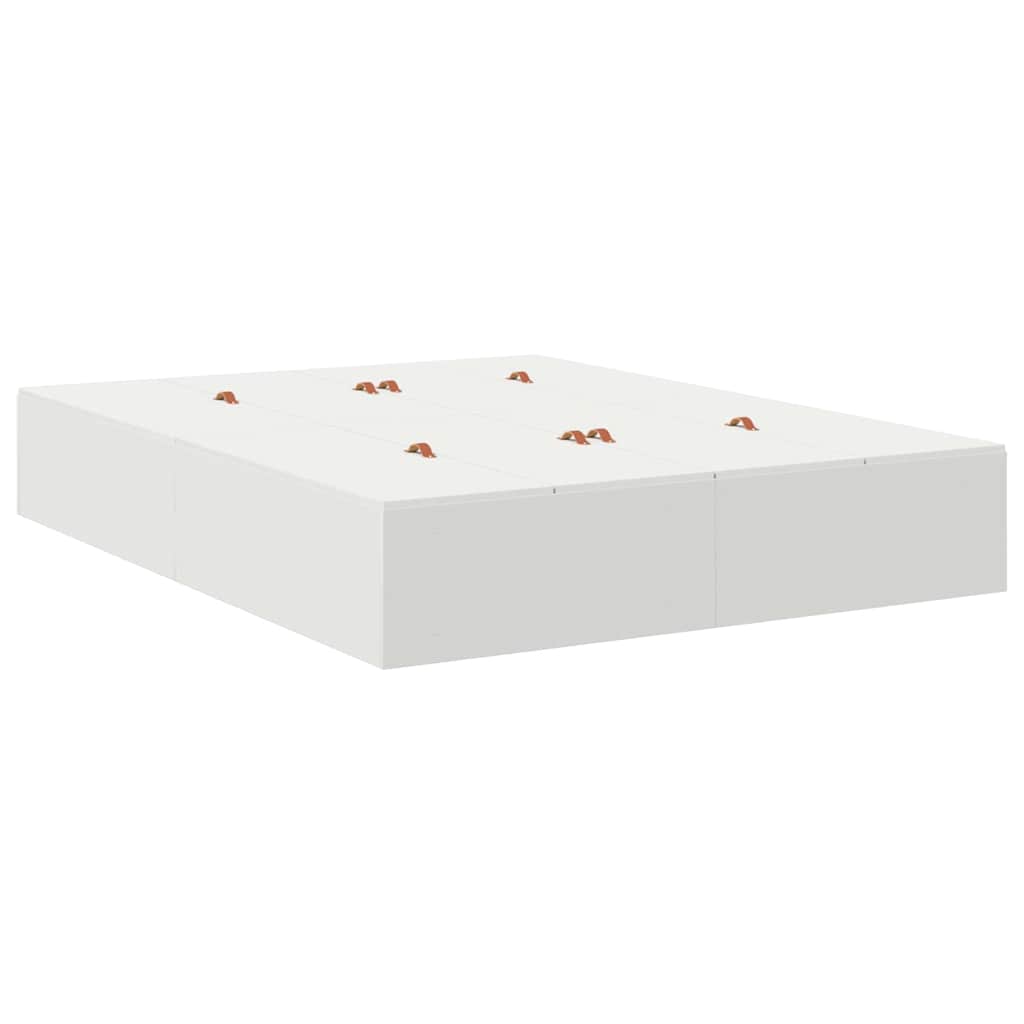 Krevet s ladicama Bijelo 140 x 190 cm Konstruirano drvo