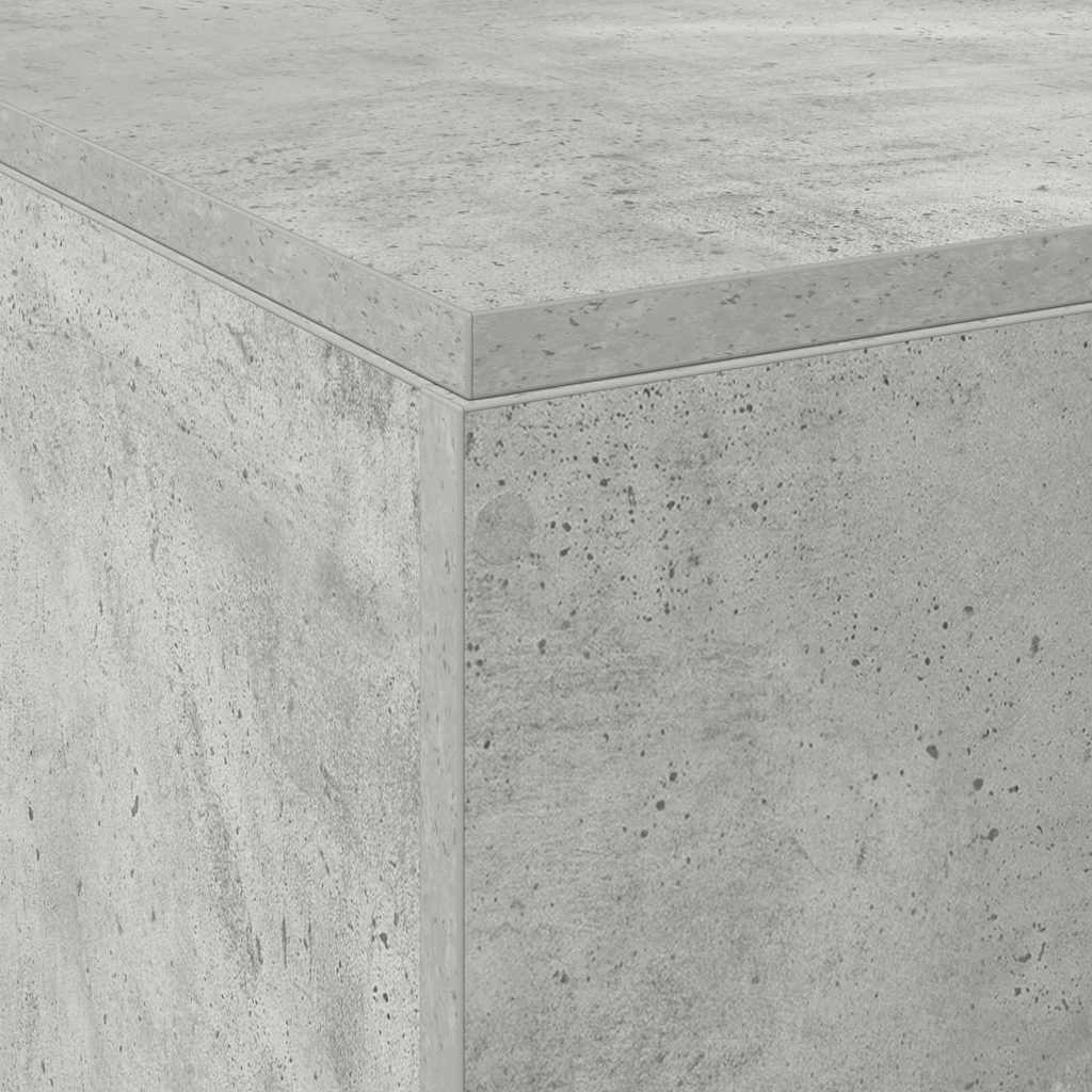 Krevet s ladicama Betonski sivi 140 x 190 cm Konstruirano drvo