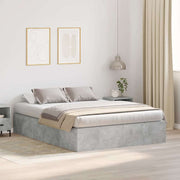 Krevet s ladicama Betonski sivi 140 x 190 cm Konstruirano drvo
