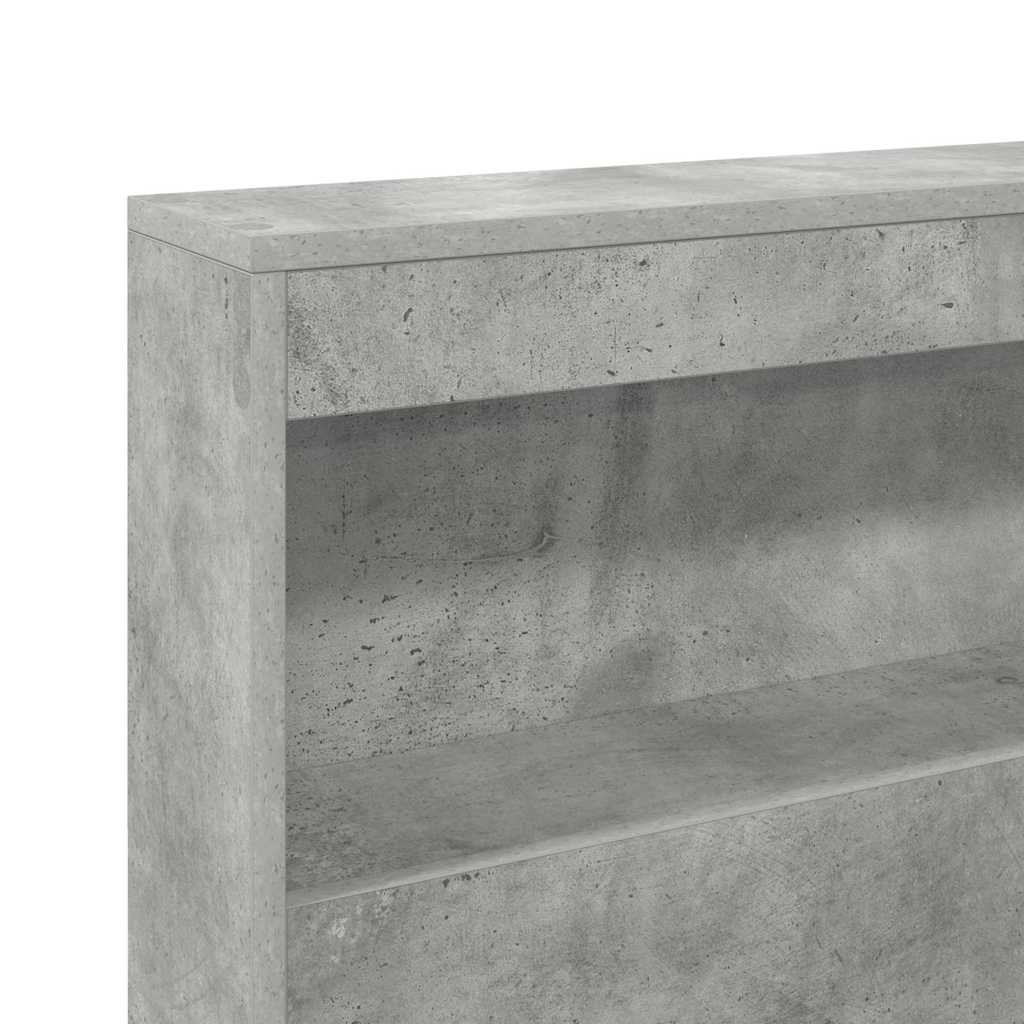 Skladišno uzglavlje Betonski sivi 80 cm Konstruirano drvo