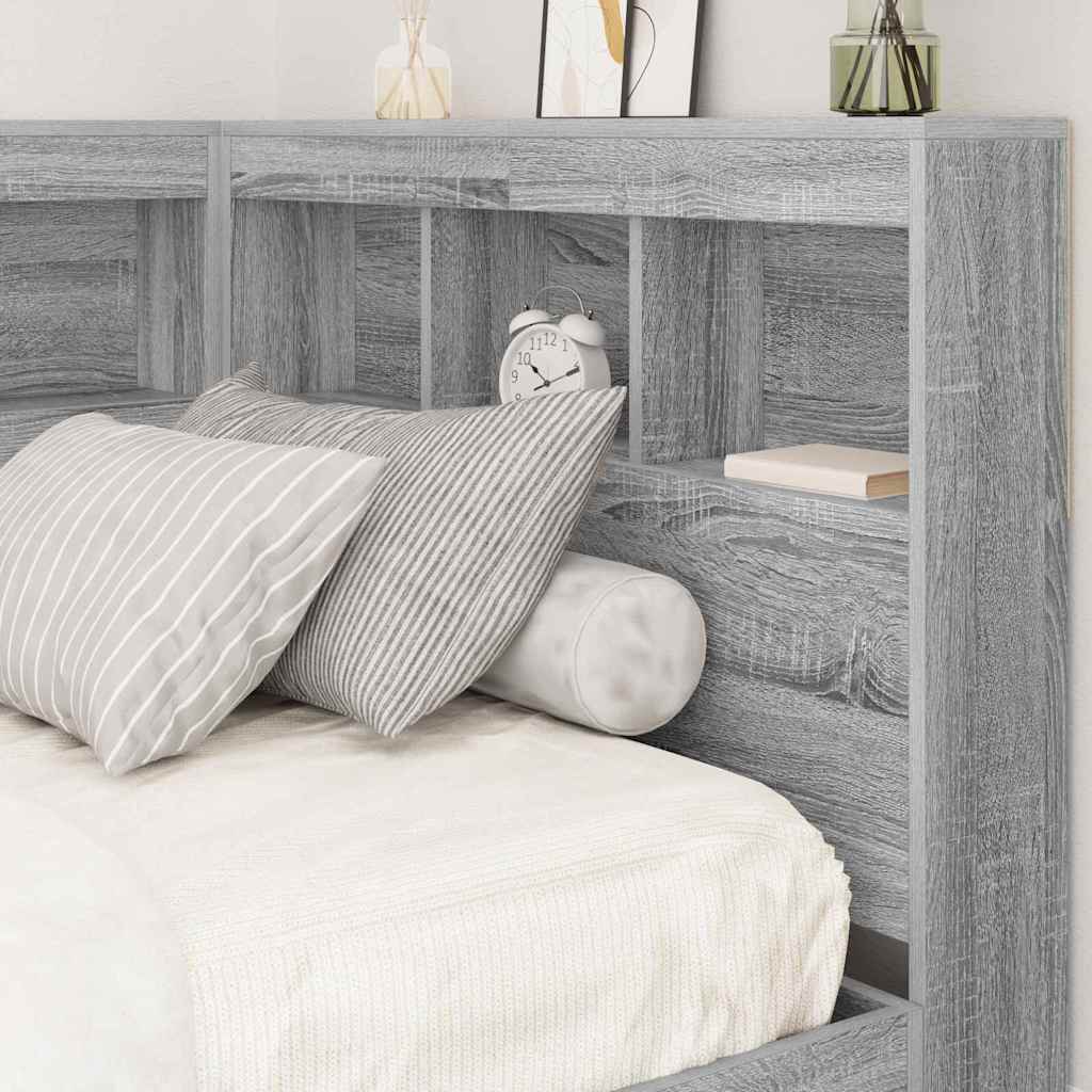 Skladišno uzglavlje Siva Sonoma 80 cm Konstruirano drvo