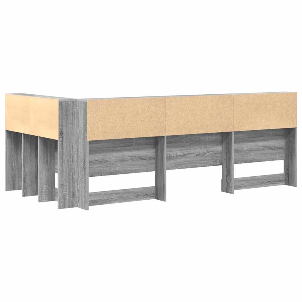 Skladišno uzglavlje Siva Sonoma 90 cm Konstruirano drvo