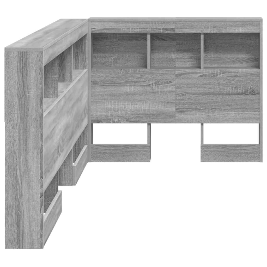 Skladišno uzglavlje Siva Sonoma 90 cm Konstruirano drvo