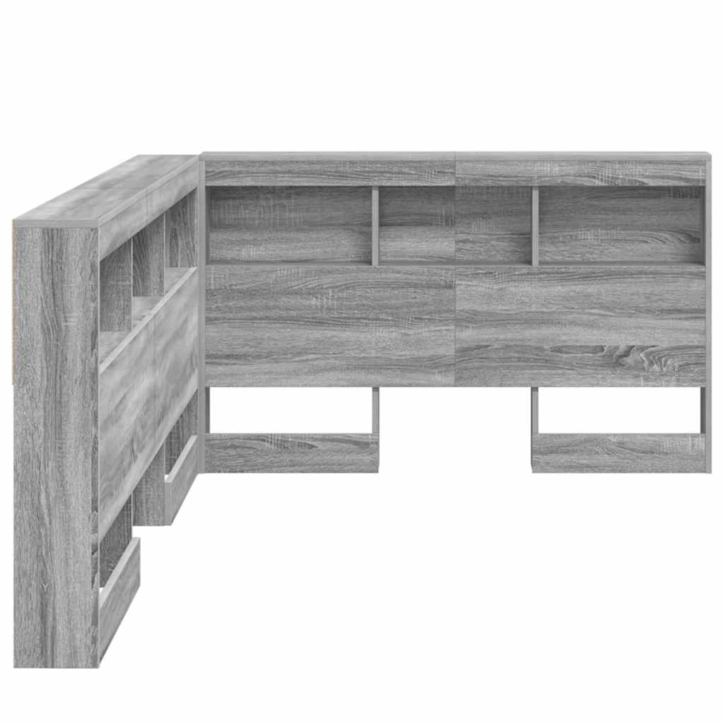 Skladišno uzglavlje Siva Sonoma 120 cm Konstruirano drvo