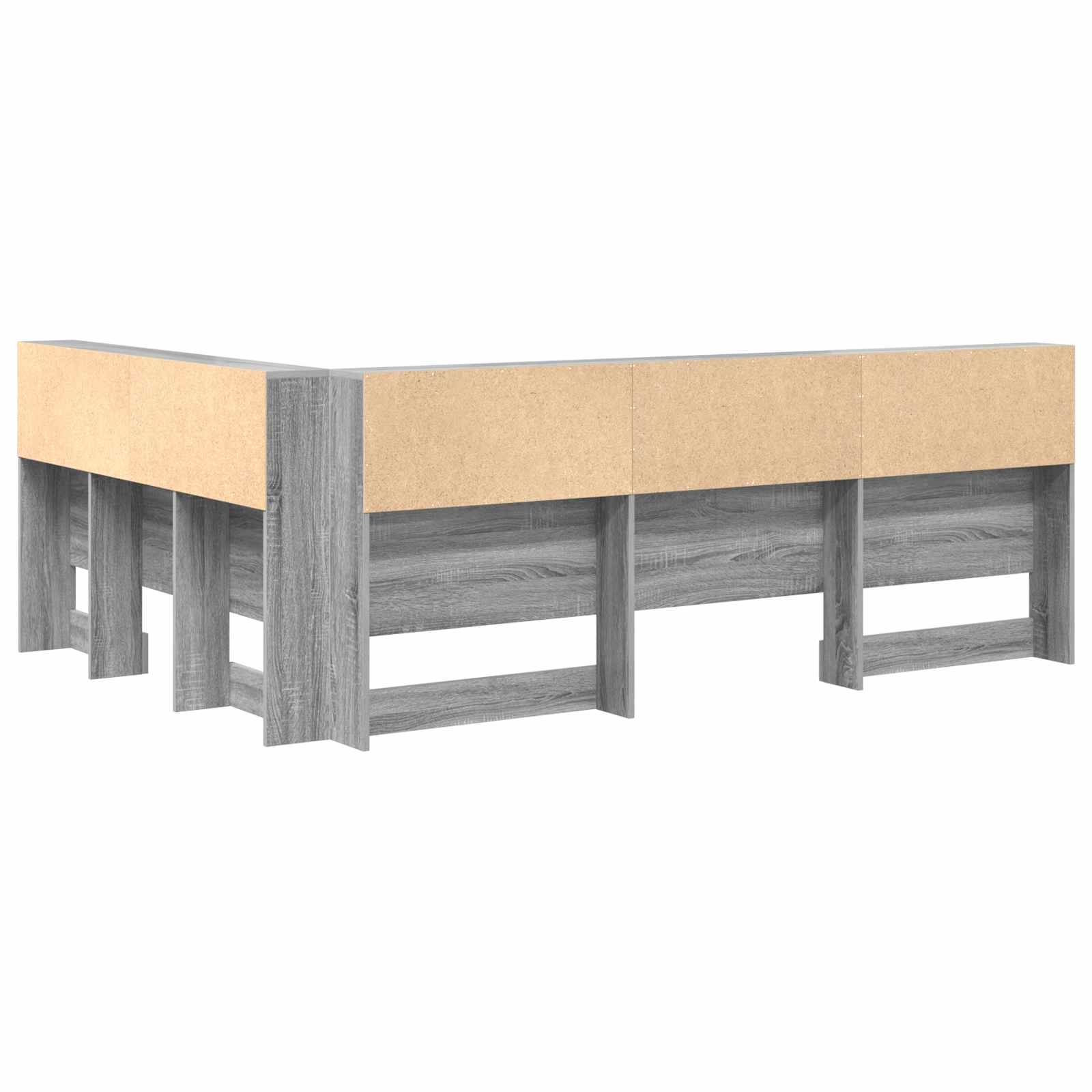 Skladišno uzglavlje Siva Sonoma 150 cm Konstruirano drvo